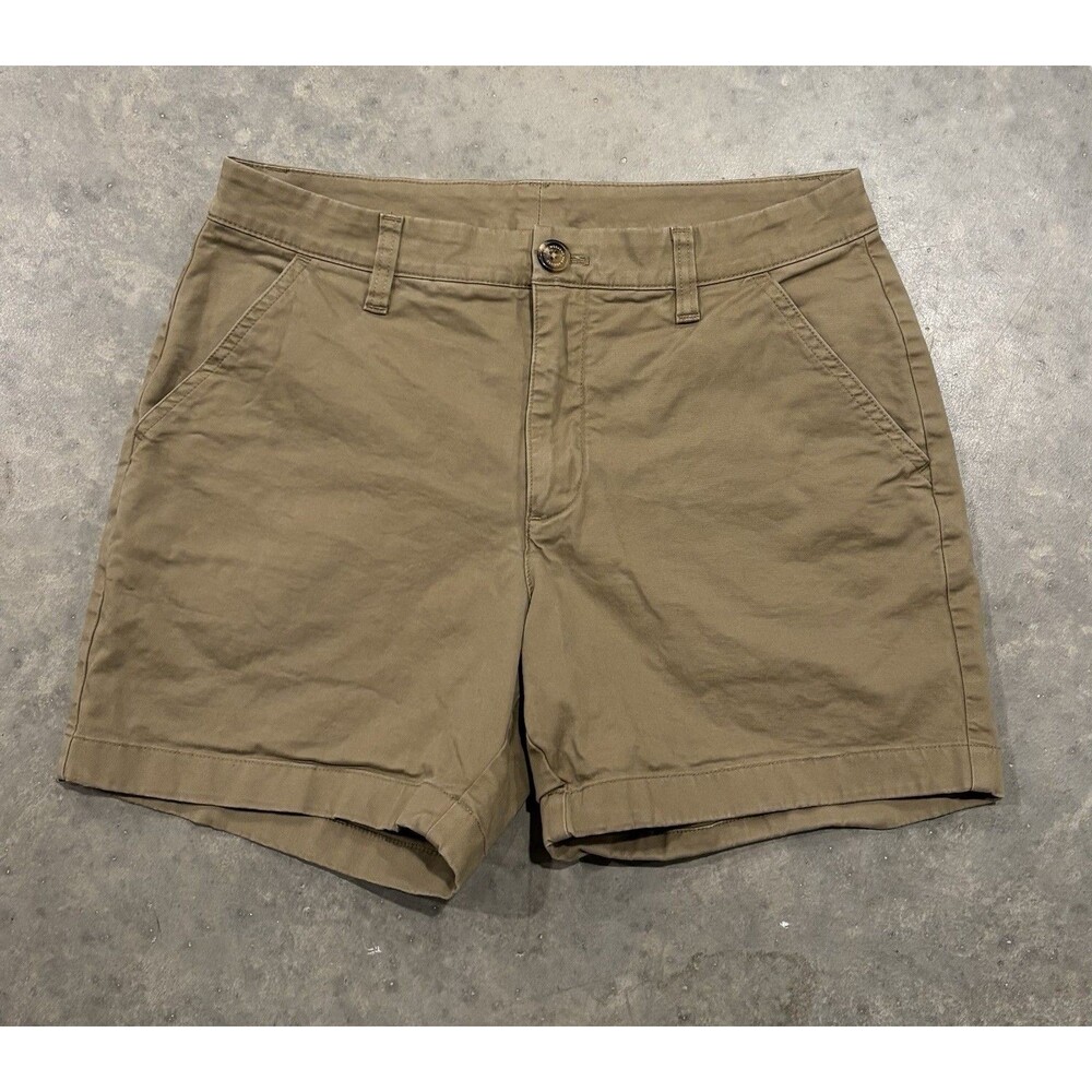Chubbies Chino Shorts Mens Sz 30 Stretch 5.5” Inseam Brown Khaki